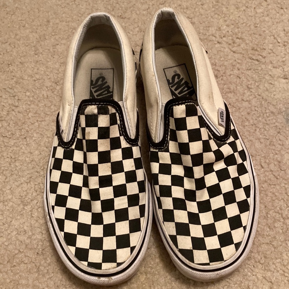 Checkered Slip on Vans